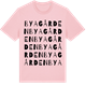 Pink Cotton t-shirt med Byagården ordlek t-shirt