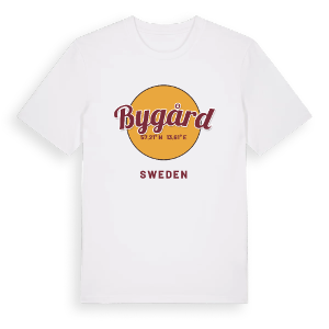 Bygård cirkel t-shirt – ekologisk bomull t-shirt från Pinshirt