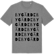 Mid Heather Gray t-shirt med Bygärde ordlek t-shirt