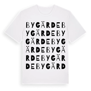 Bygärde ordlek t-shirt – ekologisk bomull t-shirt från Pinshirt