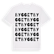 Bygget ordlek t-shirt