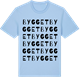 Blue Soul t-shirt med Bygget ordlek t-shirt