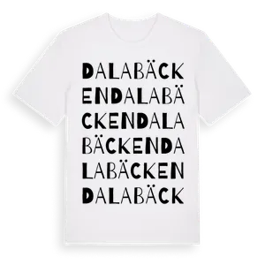 Dalabäcken ordlek t-shirt – ekologisk bomull t-shirt från Pinshirt