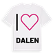 Jag älskar Dalen t-shirt stort tryck