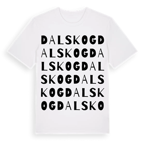Dalskog ordlek t-shirt – ekologisk bomull t-shirt från Pinshirt