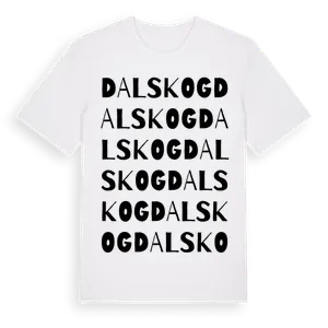 Dalskog ordlek t-shirt – ekologisk bomull t-shirt från Pinshirt