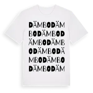 Dämbo ordlek t-shirt – ekologisk bomull t-shirt från Pinshirt