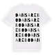 White t-shirt med Dansarebo ordlek t-shirt