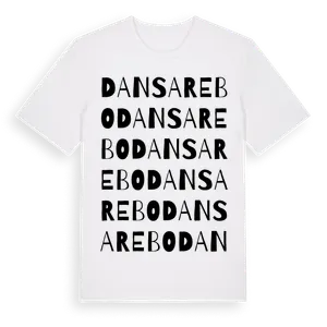Dansarebo ordlek t-shirt – ekologisk bomull t-shirt från Pinshirt