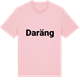 Pink Cotton t-shirt med Daräng fetstil t-shirt