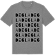 Mid Heather Gray t-shirt med Degla ordlek t-shirt