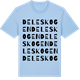 Blue Soul t-shirt med Deleskogen ordlek t-shirt