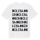 White t-shirt med Deleskogen ordlek t-shirt