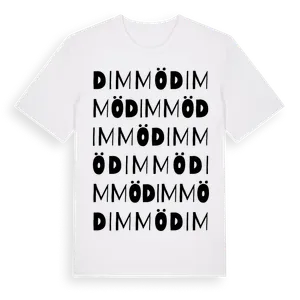 Dimmö ordlek t-shirt – ekologisk bomull t-shirt från Pinshirt
