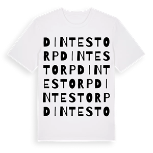 Dintestorp ordlek t-shirt – ekologisk bomull t-shirt från Pinshirt