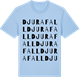Blue Soul t-shirt med Djurafall ordlek t-shirt