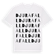 Djurafall ordlek t-shirt