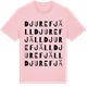 Pink Cotton t-shirt med Djurefjäll ordlek t-shirt