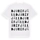 White t-shirt med Djurefjäll ordlek t-shirt