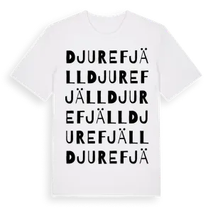 Djurefjäll ordlek t-shirt – ekologisk bomull t-shirt från Pinshirt