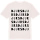 Vintage White t-shirt med Djurs ordlek t-shirt