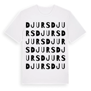 Djurs ordlek t-shirt – ekologisk bomull t-shirt från Pinshirt