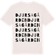 Vintage White t-shirt med Djursagården ordlek t-shirt