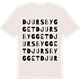 Vintage White t-shirt med Djursbygget ordlek t-shirt