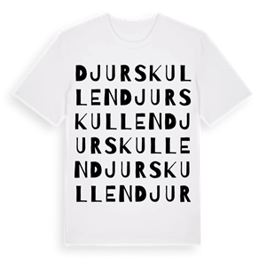 Djurskullen ordlek t-shirt – ekologisk bomull t-shirt från Pinshirt