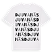 White t-shirt med Djuvanäs ordlek t-shirt