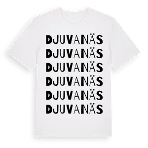 Djuvanäs ordlek t-shirt – ekologisk bomull t-shirt från Pinshirt