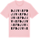 Pink Cotton t-shirt med Djuvarp ordlek t-shirt