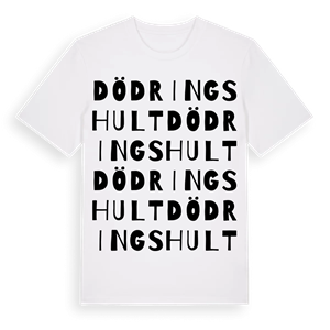 Dödringshult ordlek t-shirt – ekologisk bomull t-shirt från Pinshirt