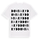 White t-shirt med Domnaryd ordlek t-shirt