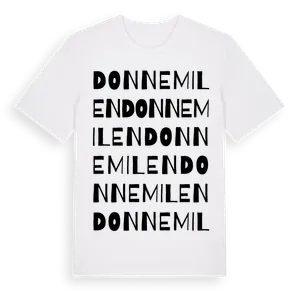 Donnemilen ordlek t-shirt – ekologisk bomull t-shirt från Pinshirt