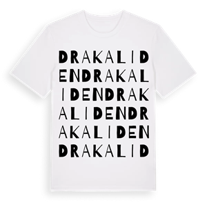 Drakaliden ordlek t-shirt – ekologisk bomull t-shirt från Pinshirt