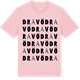Pink Cotton t-shirt med Dravö ordlek t-shirt