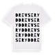 White t-shirt med Drevseryd ordlek t-shirt
