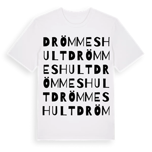 Drömmeshult ordlek t-shirt – ekologisk bomull t-shirt från Pinshirt