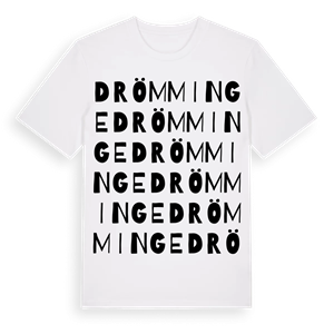 Drömminge ordlek t-shirt – ekologisk bomull t-shirt från Pinshirt
