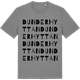 Mid Heather Gray t-shirt med Dunderhyttan ordlek t-shirt