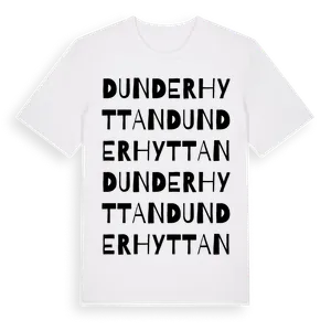 Dunderhyttan ordlek t-shirt – ekologisk bomull t-shirt från Pinshirt