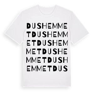 Dushemmet ordlek t-shirt – ekologisk bomull t-shirt från Pinshirt