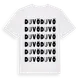 White t-shirt med Duvö ordlek t-shirt