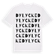 White t-shirt med Dylycke ordlek t-shirt