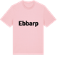 Pink Cotton t-shirt med Ebbarp fetstil t-shirt