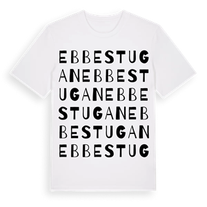 Ebbestugan ordlek t-shirt – ekologisk bomull t-shirt från Pinshirt