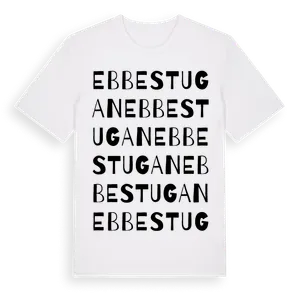 Ebbestugan ordlek t-shirt – ekologisk bomull t-shirt från Pinshirt