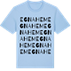 Blue Soul t-shirt med Egna Hem ordlek t-shirt