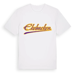 Ekebacken baseball t-shirt – ekologisk bomull t-shirt från Pinshirt